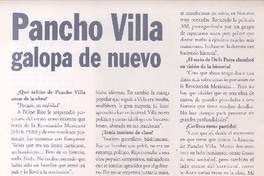 Pancho Villa galopa de nuevo (entrevista)  [artículo] Leopoldo Pulgar Ibarra.