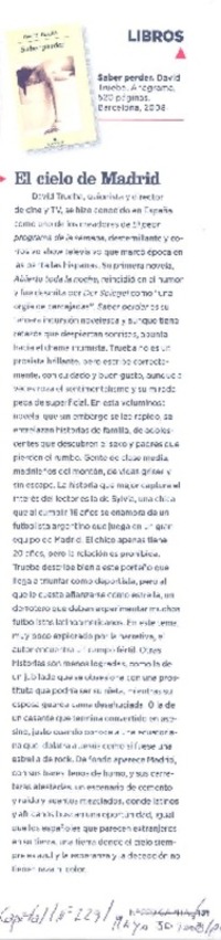 El Cielo de Madrid  [artículo].
