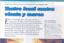 Teatro local contra viento y marea  [artículo] Reinaldo Berríos.