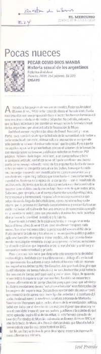 Pocas nueces  [artículo] José Promis.