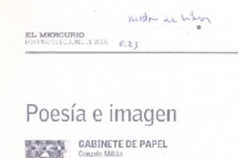 Poesía e imagen  [artículo] Pedro Gandolfo.