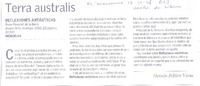 Terra australis  [artículo] Hernán Poblete Varas.