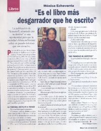 "Es el libro más desgarrador que he escrito" (entrevista)  [artículo] Mario Rodríguez Órdenes.