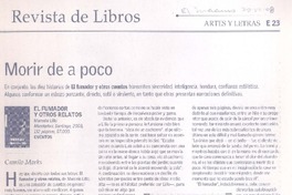 Morir de a poco  [artículo] Camilo Marks.