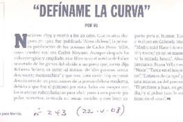 Defíname la curva  [artículo] Vu.