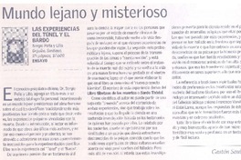 Mundo lejano y misterioso  [artículo] Gastón Soublette.