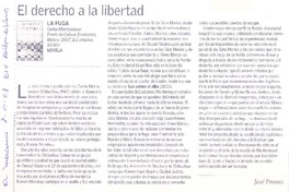 El derecho a la libertad  [artículo] José Promis.