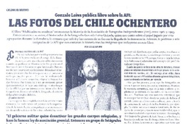 Las fotos del Chile ochentero (entrevista)  [artículo] Catalina May.