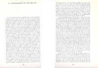 La universalidad de Octavio Paz.  [artículo] José María Bernaldez.