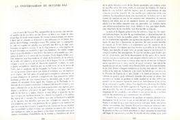 La universalidad de Octavio Paz.  [artículo] José María Bernaldez.