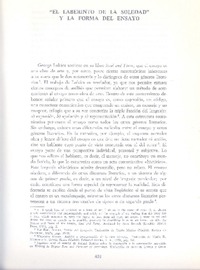 "El laberinto de la soledad" y la forma del ensayo  [artículo] Fernando de Toro.