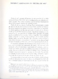 Tiempo y alienación en "Piedra de sol"  [artículo] José Ortega.