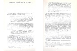 "Blanco", energía de la palabra  [artículo] Alice Proust.