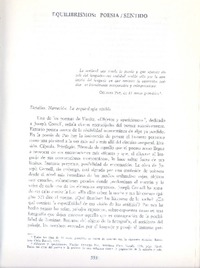 Equilibrismos: poesía sentido  [artículo] / Alicia Borinsky.