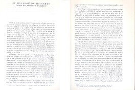 El hacedor de milagros  [artículo] Graciela Isnardi.