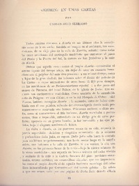 Azorín en unas cartas  [artículo] Carlos Seco Serrano.