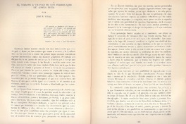 El tiempo a través de los personajes de "Doña Inés"  [artículo] José B. Vidal.