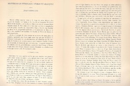 Recuerdos de otros días. Azorín en Aranjuez  [artículo] Juan Sampelayo.