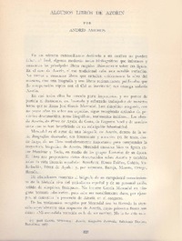 Algunos libros de Azorín  [artículo] Andrés Amorós.