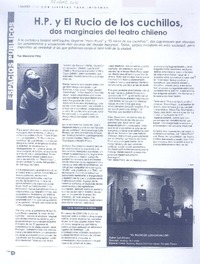 H. P. y El rucio de los cuchillos  [artículo] Marcela Piña.