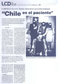 "Chile es el paciente"  [artículo] Gabriela García.