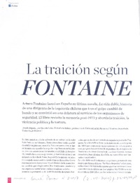 La traición Según Fontaine  [artículo] Ricardo Leiva.