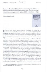 Orbe romano e imperio global  [artículo] Leslie Lagos Aburto.