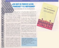 ¿En que se parece la UC, Pinochet y El Vaticano?  [artículo].