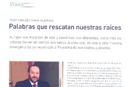 Palabras que rescatan nuestras raíces  [artículo] Nicole Saffie Guevara.