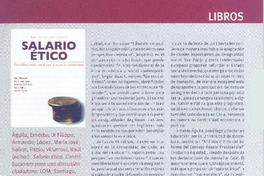 Salario ético  [artículo] Jaime Ruiz-Tagle.