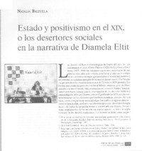 Estado y positivismo en el siglo XIX, o los desertores sociales en la narrativa de Diamela Eltit  [artículo] Natalia Brizuela.