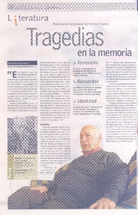 Tragedias en la memoria  [artículo] Daniel Navarrete Alvear.