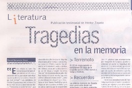 Tragedias en la memoria  [artículo] Daniel Navarrete Alvear.