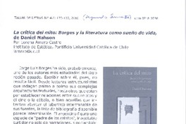 La Crítica del mito  [artículo].
