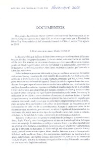 Discurso de la prof. Maía Catrileo  [artículo] María Catrileo.