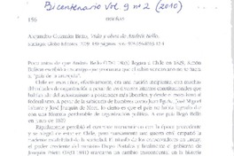 Alejandro Guzmán Brito, Vida y obra de Andrés Bello  [artículo] Alejandro San Francisco.
