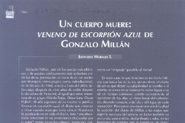 Un cuerpo muere  [artículo] Leonidas Morales T.