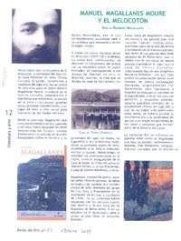 Manuel Magallanes Moure y El Melocotón  [artículo] Amalia Redondo Magallanes.
