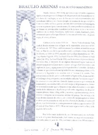 Braulio Arenas o el sueño magnético  [artículo] Rodrigo Verdugo.