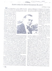Semblanza de Hugo Goldsak Blanco  [artículo] Rodrigo Verdugo.