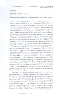 Poemas : Santiago, Congregación de los Sagrados Corazones. [artículo] Roberto Onell H.