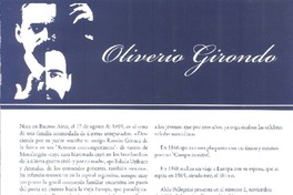 Oliverio Girondo  [artículo].