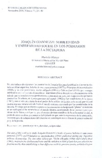 Joaquín Gianuzzi: subjetividad y enfermedad social en los poemarios de la dictadura  [artículo] Mariela Blanco.
