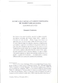 Acerca de Cartas a un joven novelista  [artículo] Gonzalo Contreras.
