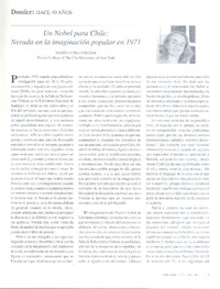 Un Nobel para Chile  [artículo] María Luisa Fischer.