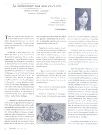 La Sebastiana: una casa en el aire  [artículo] Elena Mayorga Marnich.