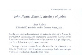 Entre la niebla y el polvo  [artículo] Susana Gerbiez.