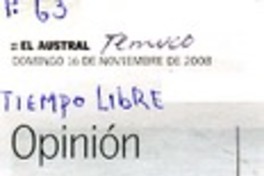 La tragedia tiene muchos rostros  [artículo] Patricio Alvarado Barría.