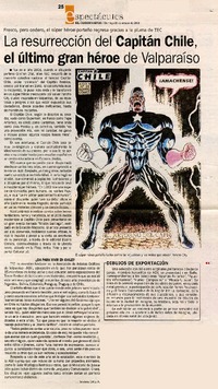 La resurrección del Capitán Chile, el último gran héroe de Valparaíso  [artículo] Javier Ortiz A.