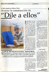 "Dile a ellos"  [artículo] Daniel Navarrete.